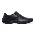 Sapato Social Sport Fino Casual Antiestresse Confort Marrom