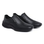 Sapato Social Sport Fino Casual Antiestresse Confort Marrom