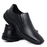 Sapato Social Sport Fino Casual Antiestresse Confort Marrom