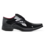 Sapato Masculino Leve de Qualidade Verniz Preto Conforto