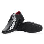 Sapato Masculino Leve de Qualidade Verniz Preto Conforto