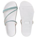 Papete com Brilho Glamouroso Conforto Branco e Azul Moderna Luxo