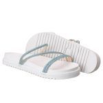 Papete com Brilho Glamouroso Conforto Branco e Azul Moderna Luxo