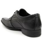 Kit Cinto Dupla Face Masculino em Couro Cafe e Preto 3 cm Tradicional + Sapato Social Sport Fino Masculino Couro Preto BR2 