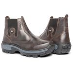 Bota Botina de Couro Marrom Fazendeiro Rotoli BIG