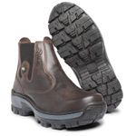 Bota Botina de Couro Marrom Fazendeiro Rotoli BIG