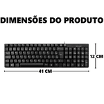 Teclado Multilaser TC193 USB e atalhos multimídia