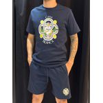 Kit Camiseta + Bermuda Casa - Azul