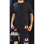 Kit Camiseta + Bermuda AX - Preto