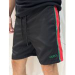 Short Griffe Gucc - Preto
