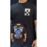 Camiseta Peruana Off White - Preto