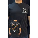 Camiseta Peruana Off White - Preto 