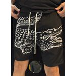 Short Griffe LCST - Preto/Branco