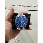 Relógio Rolex - Cinza/Azul