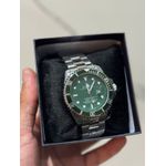Relógio Rolex - Cinza/Verde