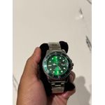 Relógio Rolex - Cinza/Verde
