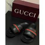 Chinelo Slide Gucci - Preto