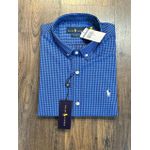Camisa Social Ralph Azul Xadrez
