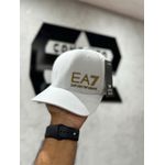 Boné Armani Branco/Dourado