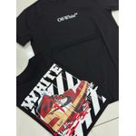 Camiseta Peruana Off White Preto