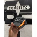 Boné Ea7 - Preto/Laranjado