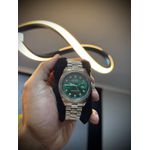 Relógio Rolex - Prata/Verde