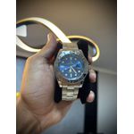 Relógio Rolex - Prata/Azul