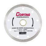 Disco Diamantado Turbo Porcelanato 4.3/8'' 110mm X 20mm - Cortag