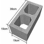 Bloco de Concreto Vedação 19x19x39cm