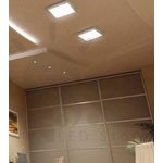 Luminária Plafon De Sobrepor 12W 6500K Quadrada - Bronzearte LLUM