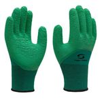 Luva Têxtil com Revestimento em Látex Verde G - Super Safety