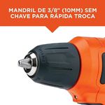 Parafusadeira Furadeira 12V Biv + 13 peças Black Decker LD12SP-BR