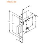 Par De Fechaduras Trava Auxiliar (Tetra) 1001 Em Inox - Stam