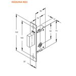 Par De Fechaduras Trava Auxiliar (Tetra) 1003 Em Inox - Stam