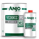 Kit Verniz PU 750ml + Endurecedor 225ml Carbon Médio Sólidos 5.1 - Anjo