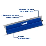 DESEMPENADEIRA AÇO INOX PRO 40CM - ROMA