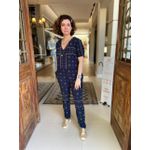 Blusa Cropped Estampa Azulejo