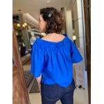 Blusa Ombro a Ombro Azul
