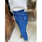 Calça Jeans Slim Com Elastico