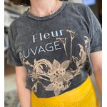 Blusa Silk Fleur Sauvage Cinza