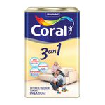 3 em 1 Premium Fosco Coral - Branco