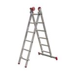 ESCADA EXTENSIVA ALUMINIO 6X2 DEGRAUS BOTAFOGO ESC0615