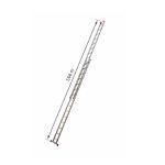 ESCADA EXTENSIVA ALUMINIO 15X2 DEGRAUS BOTAFOGO ESC0624