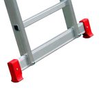 ESCADA EXTENSIVA ALUMINIO 15X2 DEGRAUS BOTAFOGO ESC0624