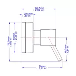 Acabamento Registro Gaveta Docol Até 1" e Pressão 1/2" e 3/4" 