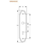 FECHADURA STAM INOX 813/33 ESPELHO INTERNO