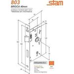 FECHADURA STAM INOX 813/33 ESPELHO INTERNO