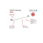 Porta Toalha Barra Polo 60Cm 2040 C33 Cromado Deca