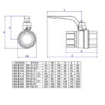 Válvula Esfera 1552.B.034 3/4-Deca