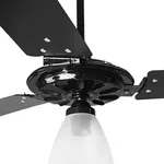 VENTILADOR DE TETO YRIS PRETO 3 PAS 127V VENTEX